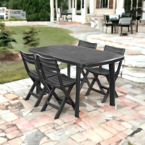 Large collapsible table with - table, 4