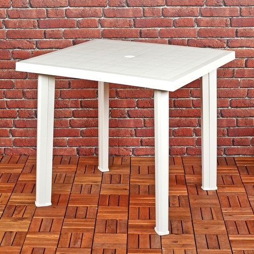 White square garden plastic - square,