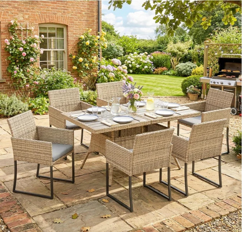 Rattan garden furniture dining - rattan,