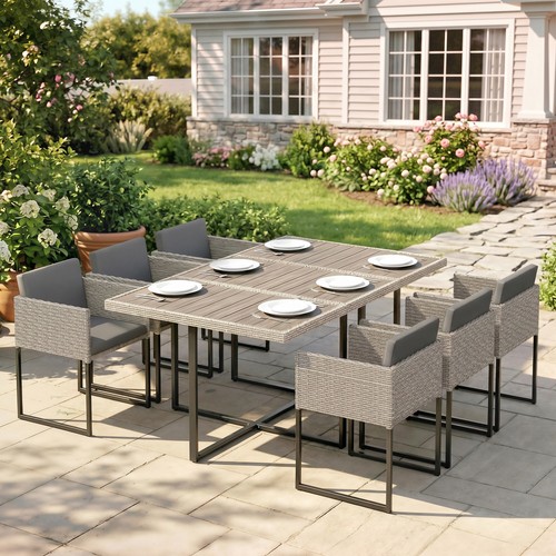 Piece rattan garden - 7,