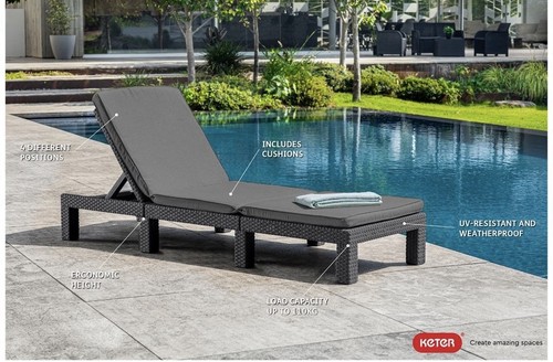 Keter daytona sun lounger - sun,