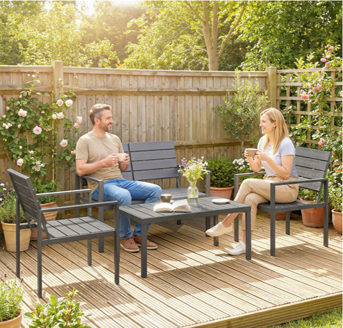Metal garden furniture - furniture, set