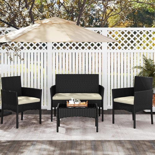 Rattan garden furniture - garden,