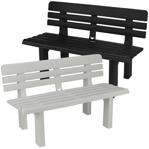 Seater plastic garden bench - 2,