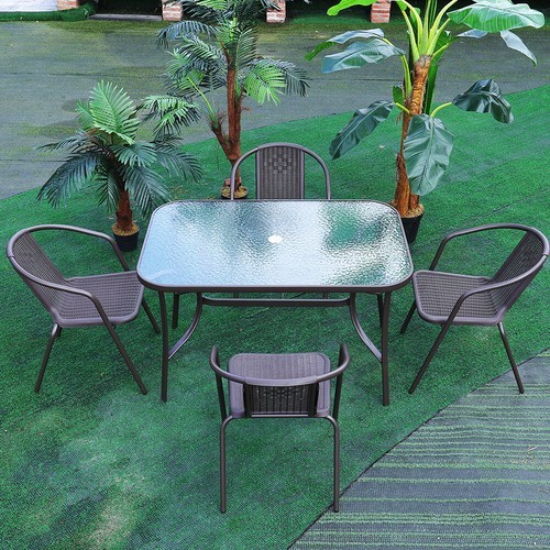 Garden table chairs - table, &