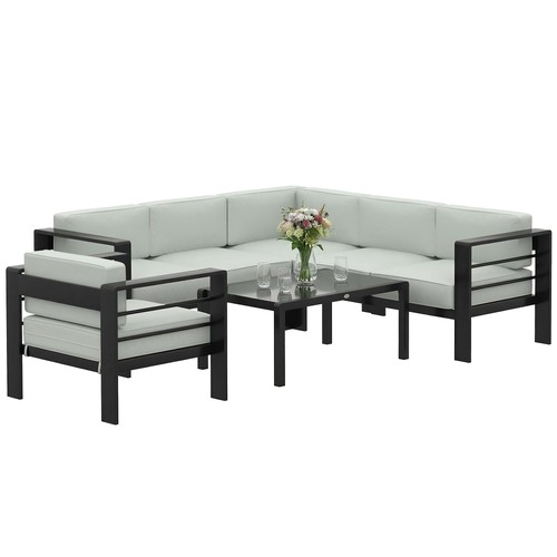 Outsunny garden corner sofa - garden,