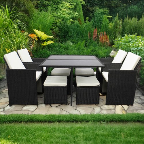 Seater rattan garden dining - 8,