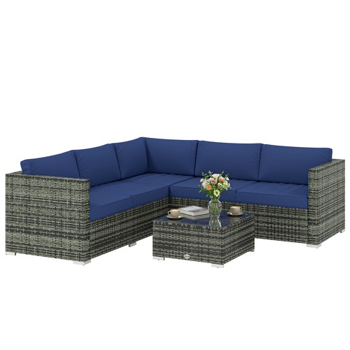 Outsunny pieces rattan - outsunny, 4