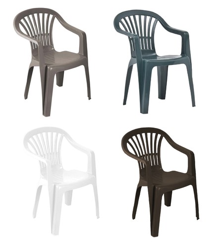 Plastic garden chairs - chairs, low
