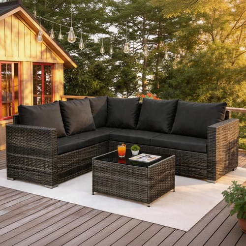 Outdoor rattan shape corner - outdoor,