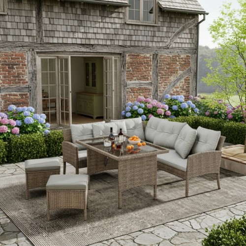Polyrattan garden furniture - garden,