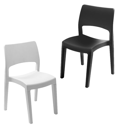 White black stackable - stackable, plastic