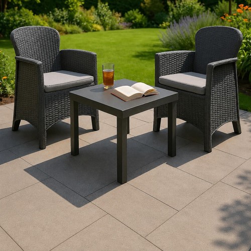 3pc rattan bistro set outdoor - bistro,
